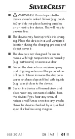 Preview for 64 page of Silvercrest 341802 1910 Operating Instructions Manual