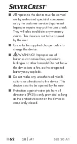 Preview for 65 page of Silvercrest 341802 1910 Operating Instructions Manual