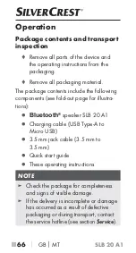 Preview for 69 page of Silvercrest 341802 1910 Operating Instructions Manual