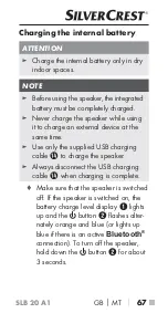 Preview for 70 page of Silvercrest 341802 1910 Operating Instructions Manual