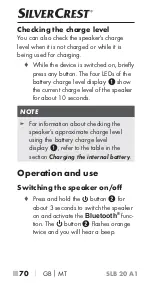 Preview for 73 page of Silvercrest 341802 1910 Operating Instructions Manual