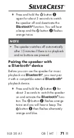 Preview for 74 page of Silvercrest 341802 1910 Operating Instructions Manual