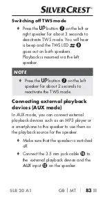 Preview for 86 page of Silvercrest 341802 1910 Operating Instructions Manual