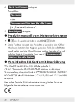 Preview for 40 page of Silvercrest 341807 2001 Quick Start Manual