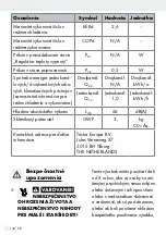 Предварительный просмотр 144 страницы Silvercrest 344218 1910 Operation And Safety Notes