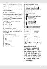 Preview for 9 page of Silvercrest 347792 2001 Operation And Safety Notes