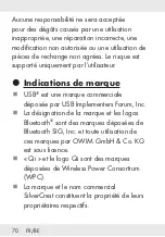 Предварительный просмотр 70 страницы Silvercrest 351364 2007 Operation And Safety Notes