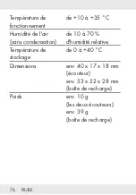 Предварительный просмотр 76 страницы Silvercrest 351364 2007 Operation And Safety Notes