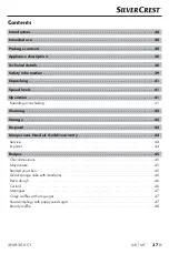 Предварительный просмотр 40 страницы Silvercrest 352660 2010 Operating Instructions Manual