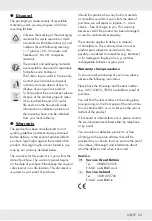 Preview for 22 page of Silvercrest 352736 2010 Operation And Safety Notes