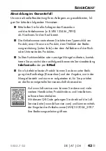 Preview for 46 page of Silvercrest 353054_2007 Operating Instructions Manual