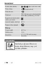 Preview for 101 page of Silvercrest 353054_2007 Operating Instructions Manual