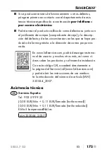 Preview for 178 page of Silvercrest 353054_2007 Operating Instructions Manual