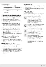 Preview for 20 page of Silvercrest 353120 2007 Operation And Safety Notes