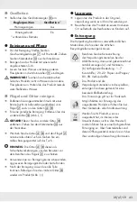 Preview for 44 page of Silvercrest 353120 2007 Operation And Safety Notes