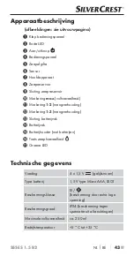 Предварительный просмотр 46 страницы Silvercrest 353244 2007 Operating Instructions Manual