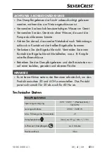 Preview for 54 page of Silvercrest 353438 2007 Operating Instructions Manual