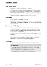 Preview for 5 page of Silvercrest 353468 2007 Operating Instructions Manual