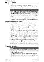 Preview for 15 page of Silvercrest 353468 2007 Operating Instructions Manual