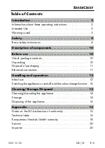 Preview for 4 page of Silvercrest 354079 2010 Operating Instructions Manual