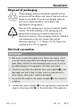 Preview for 14 page of Silvercrest 354079 2010 Operating Instructions Manual