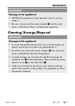 Preview for 16 page of Silvercrest 354079 2010 Operating Instructions Manual