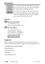 Предварительный просмотр 25 страницы Silvercrest 354153 2010 Operating Instructions Manual