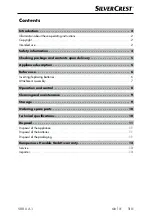 Preview for 4 page of Silvercrest 359282_2007 Operating Instructions And Safety Instructions