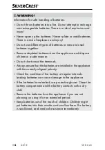 Preview for 7 page of Silvercrest 359282_2007 Operating Instructions And Safety Instructions