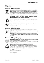 Preview for 14 page of Silvercrest 359282_2007 Operating Instructions And Safety Instructions