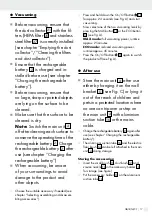 Preview for 17 page of Silvercrest 359294 2010 Assembly, Operating And Safety Instructions