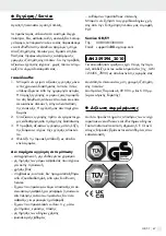 Preview for 47 page of Silvercrest 359294 2010 Assembly, Operating And Safety Instructions