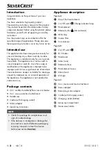 Preview for 5 page of Silvercrest 359922 2101 Operating Instructions Manual