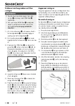 Preview for 57 page of Silvercrest 359922 2101 Operating Instructions Manual