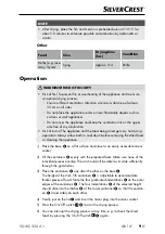 Preview for 12 page of Silvercrest 360256 2010 Operating Instructions Manual