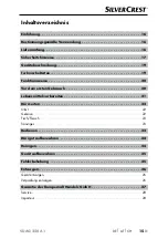 Предварительный просмотр 18 страницы Silvercrest 360256 2010 Operating Instructions Manual