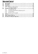 Preview for 6 page of Silvercrest 360836 2007 Operating Instructions Manual