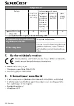 Preview for 22 page of Silvercrest 360836 2007 Operating Instructions Manual