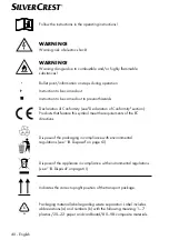 Preview for 39 page of Silvercrest 360836 2007 Operating Instructions Manual