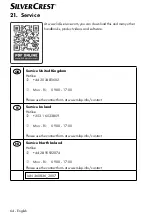 Preview for 63 page of Silvercrest 360836 2007 Operating Instructions Manual