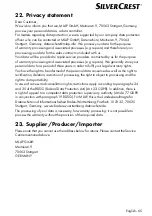 Preview for 64 page of Silvercrest 360836 2007 Operating Instructions Manual