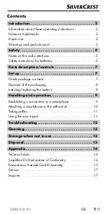 Preview for 4 page of Silvercrest 361070 2007 Operating Instructions Manual