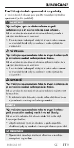 Preview for 80 page of Silvercrest 361070 2007 Operating Instructions Manual