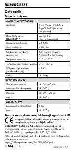 Preview for 107 page of Silvercrest 361070 2007 Operating Instructions Manual