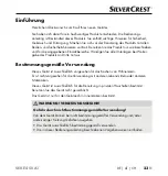 Preview for 26 page of Silvercrest 366726 2101 Operating Instructions Manual