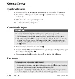 Preview for 79 page of Silvercrest 366726 2101 Operating Instructions Manual