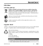 Preview for 106 page of Silvercrest 366726 2101 Operating Instructions Manual