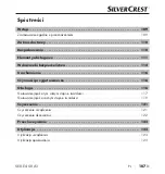 Preview for 110 page of Silvercrest 366726 2101 Operating Instructions Manual