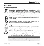 Preview for 126 page of Silvercrest 366726 2101 Operating Instructions Manual