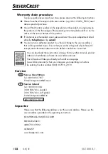 Preview for 25 page of Silvercrest 367016 2010 Operating Instructions Manual